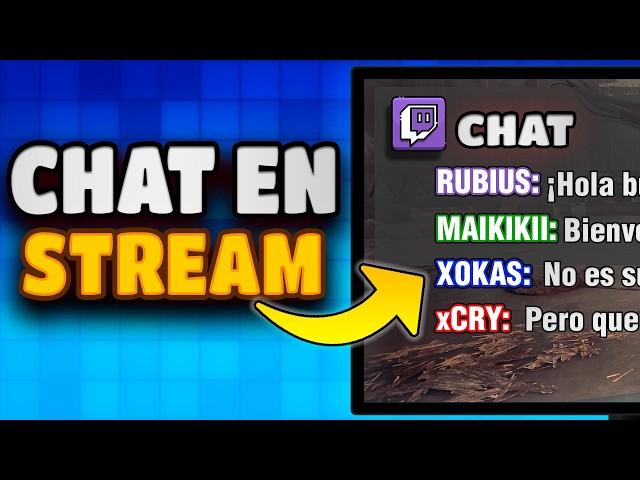 COMO PONER EL CHAT DE TWITCH EN OBS ¡CON UN SOLO CLICK! 