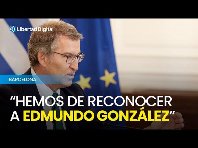 Feijóo confía en que la Eurocámara reconozca a Edmundo González como presidente de Venezuela