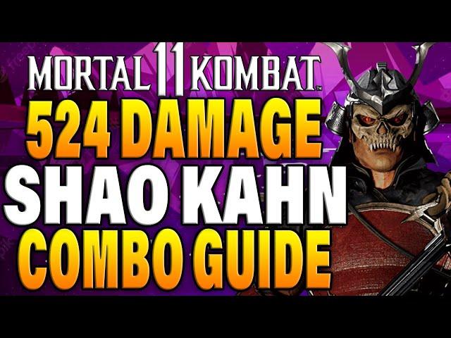 Mortal Kombat 11 Shao Kahn Combos - MK11 Shao Kahn Tutorial Daryus P