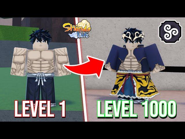 Shindo Life: Noob to Max Level Using Tetsuo-Kaijin Level |Level 1-1000 (Roblox)