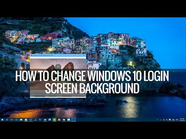 How to Change Windows 10 Login Screen Background | Techniqued