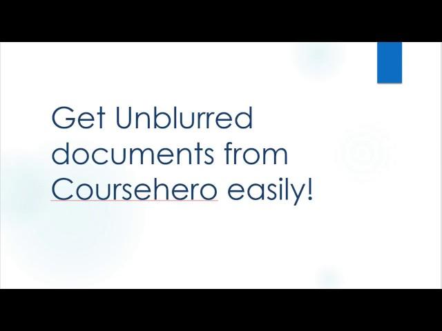 How to Get Unblurred Coursehero Documents Free- (With Proof!!!)