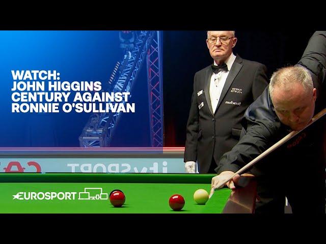 Watch: John Higgins century against Ronnie O'Sullivan | Snooker Players Championship 2021 |Eurosport