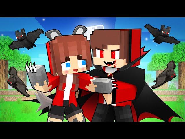 Werewolf JJ`s Girl and Vampire JJ - Love Story - Maizen Minecraft Animation