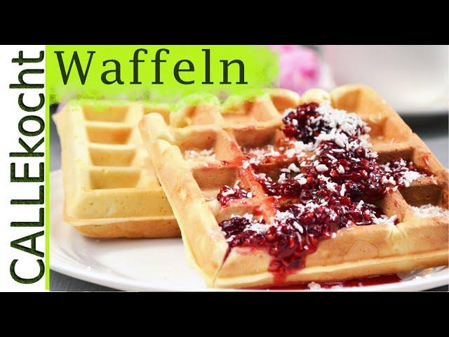 Waffeln Rezept - Ganz einfach selber machen mit Kirschen