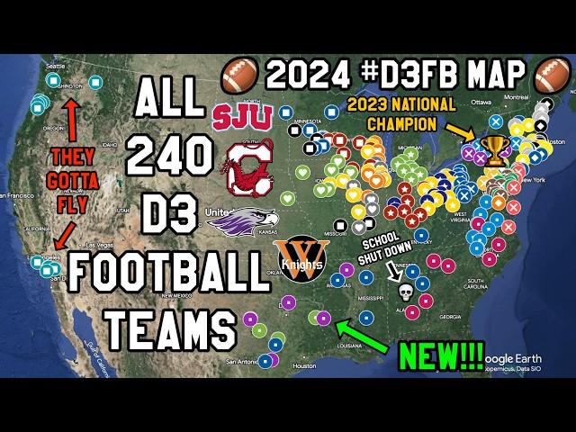 Every D3 Football Team (2024 Season)