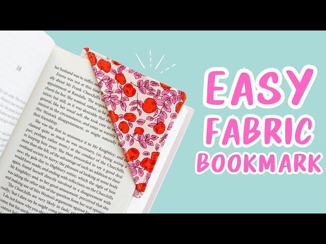 EASY & FAST Sewing for Beginners - DIY Fabric Bookmark - FREE PATTERN