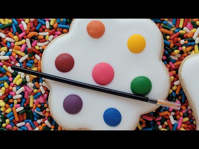 Creating Paint Your Own Cookie Coloring Dots!