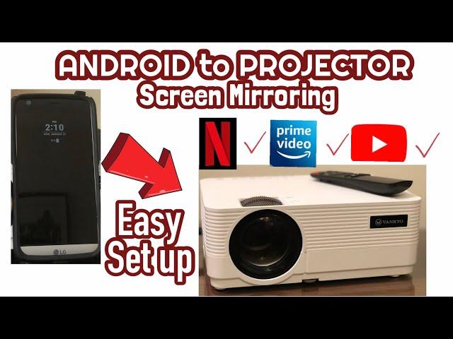 HOW TO CONNECT ANDROID TO PROJECTOR - SCREEN MIRRORING - VANKYO LEISURE 470