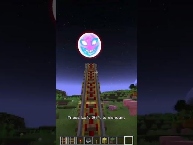 Getting to a lunar moon by Minecraft Feature #shorts #meme #memes