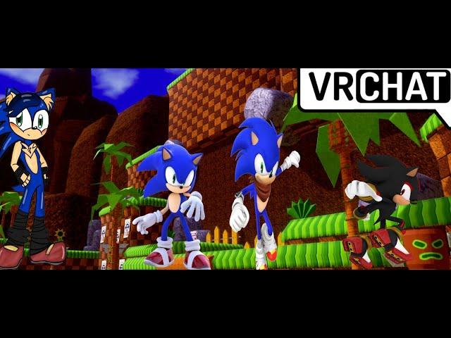 Older Spicy Sonic meets his younger self feat. Boom Sonic and Nice Shadow| vrchat