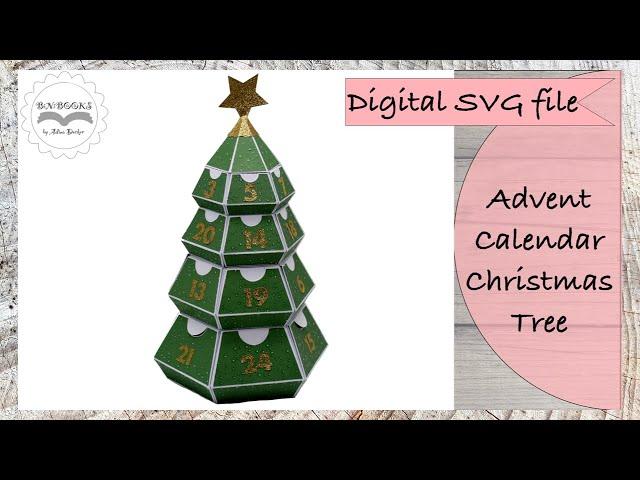 Instructions for the plotter file Advent calendar Christmas tree SVG file