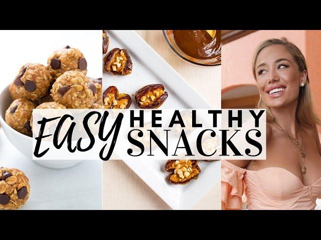 3 EASY HEALTHY SNACKS (Quick + Delicious) | Robbi Jan