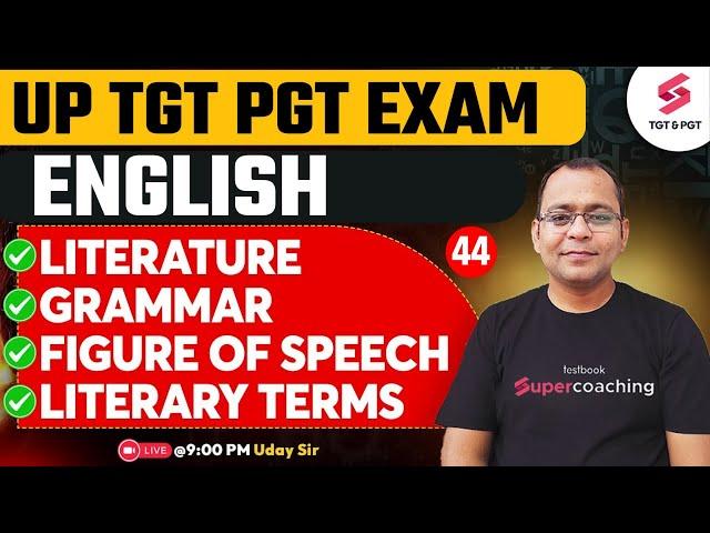 UP TGT PGT English Preparation 2025 | UP TGT PGT English Marathon 2025 | TGT PGT English | Uday Sir