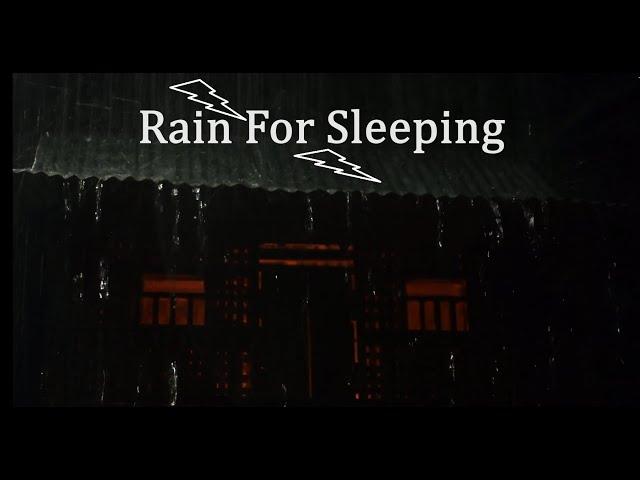 Powerful Rain and Thunder Sounds for Sleeping - Black Screen Rainstorm, Sleep Sounds