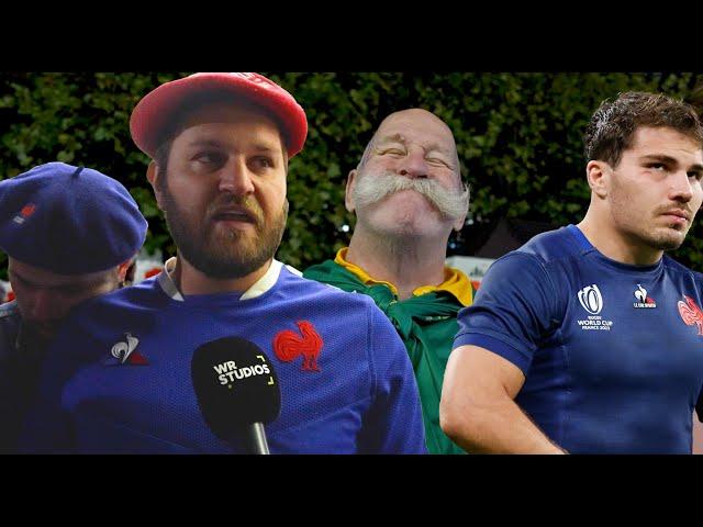 France fans react to Quarter Final exit to Springboks in the Rugby World Cup