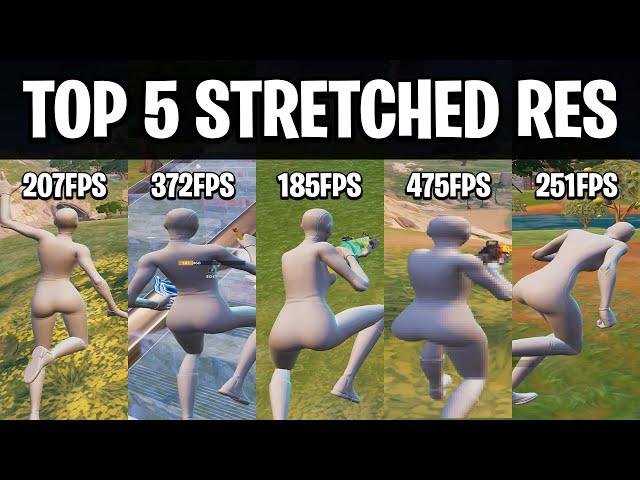 The Top 5 BEST Stretched Resolutions in Fortnite! (HUGE FPS BOOST)