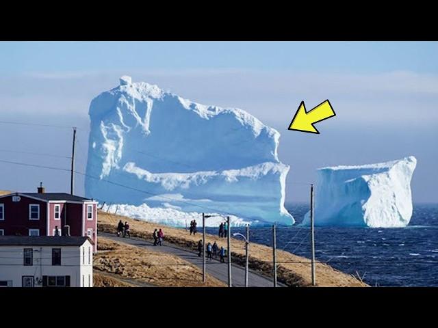 Iceberg Floats Near Small Village – Residents Turn PALE When They See What's On It!