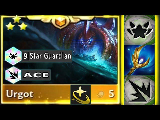 Axiom Arc II into 9 Star Guardian ACE Urgot ⭐⭐⭐ 3 Star Goes RRRRR Crazy LOOT | TFT SET 8