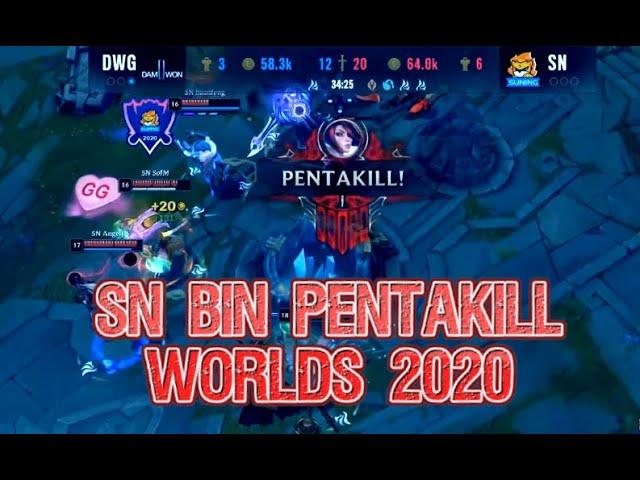 ¡SN Bin Fiora PENTAKILL! | DWG vs. SN WORLDS FINAL 2 GAME