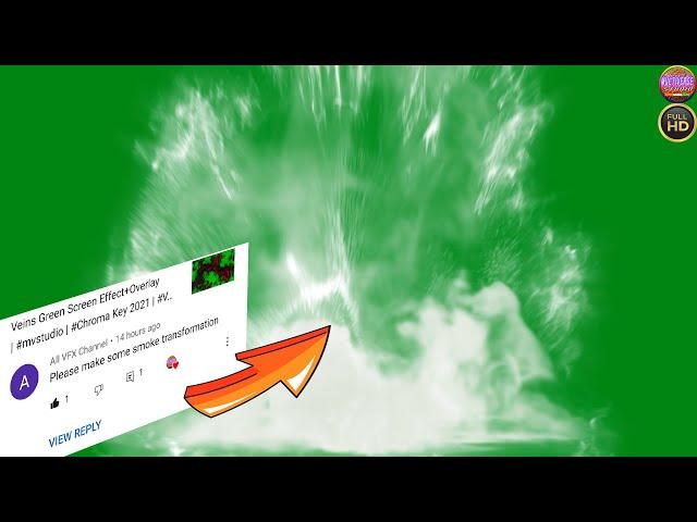 Smoke Transformation Effect Green Screen+Overlays | #mvstudio | Entry or Exit Effect | ChromaKey2021