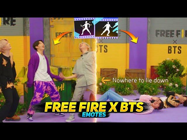 Free Fire X BTS Show Series | New Exclusive BTS Emotes| Fire Ball Gamers ️