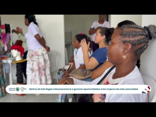 Donación de telas fortalecerá labor de mujeres en Buenaventura