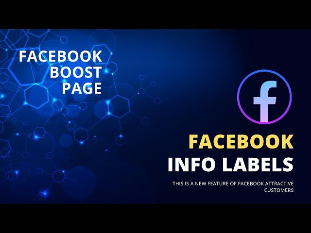 how to boost Facebook page Info Labels 2023