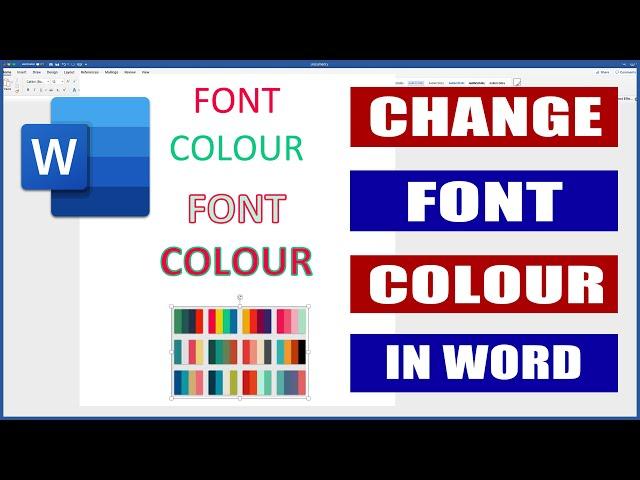 How to Change Font Colour in Word | Microsoft Word Tutorials