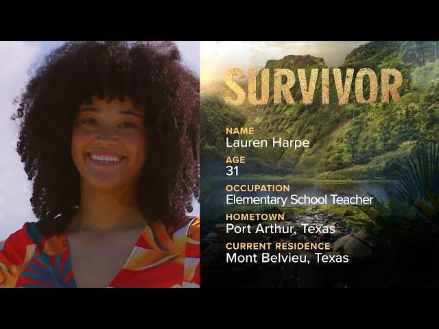 Lauren Harpe - #Survivor44 Cast Bio | New Season Wednesdays