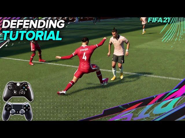 FIFA 21 DEFENDING TUTORIAL / How to defend effectively - BEST Way To TACKLE, JOCKEY & CONTAIN