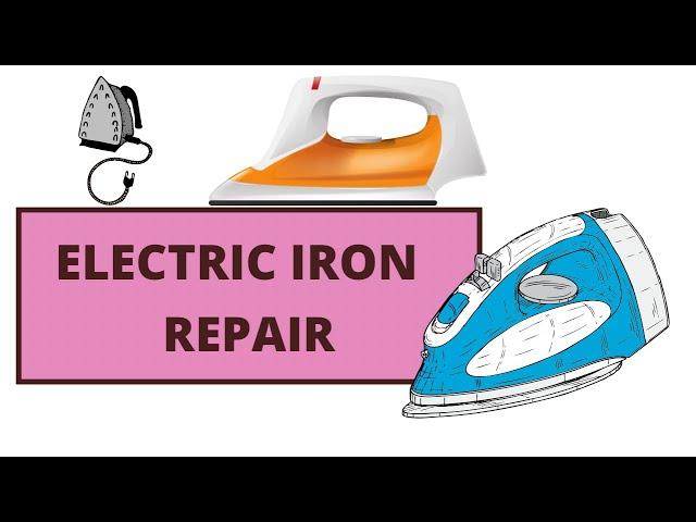 How to repair electric iron no heat no power lights indicator thermal fuse problem  part 1