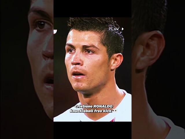 Cristiano Ronaldo Knuckleball free kick  #football #soccer #shorts