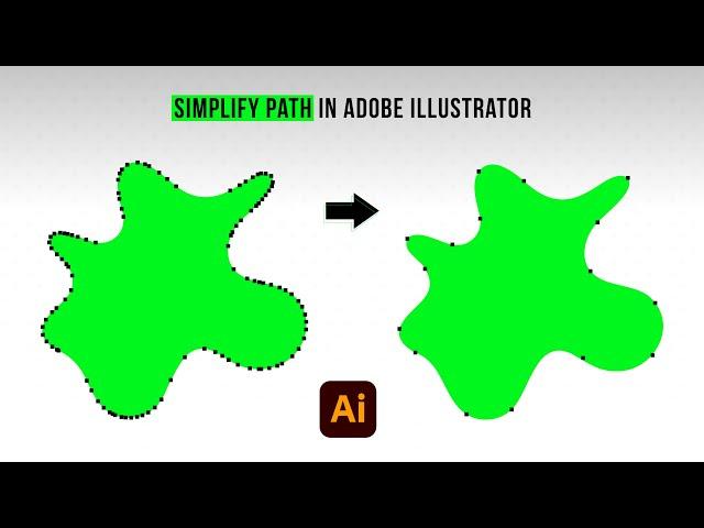 How to Simplify Path in Adobe Illustrator | Illustrator Tips 2024