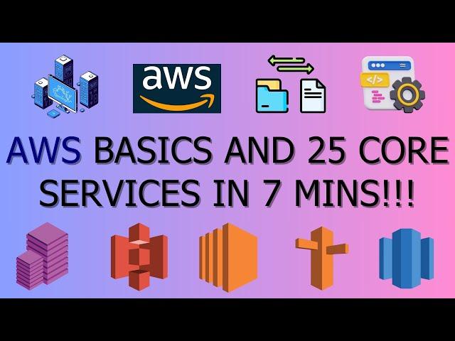 Master AWS Basics and 25 Core Services in Just 7 Minutes!