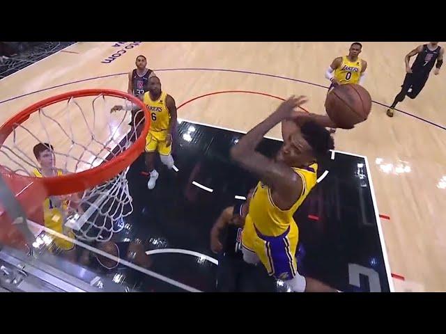 Malik Monk took all of his frustrations out on that dunk | Lakers vs Clippers