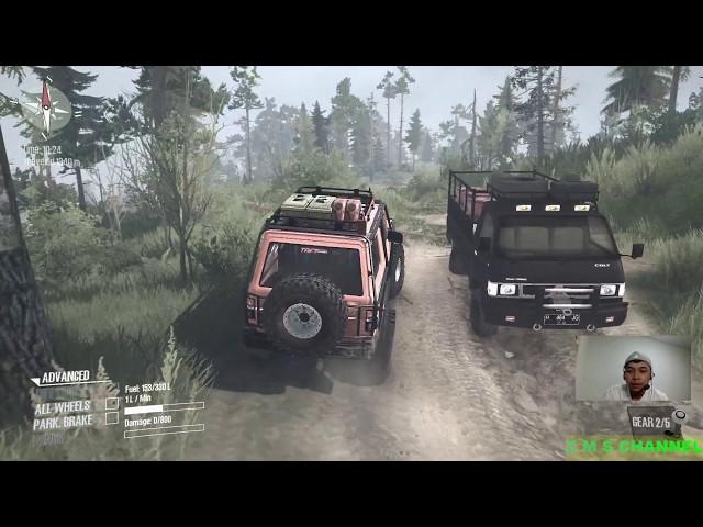 SPINTIRES MUDRUNNER INDONESIA MOD L300 HINO &TAFT GT