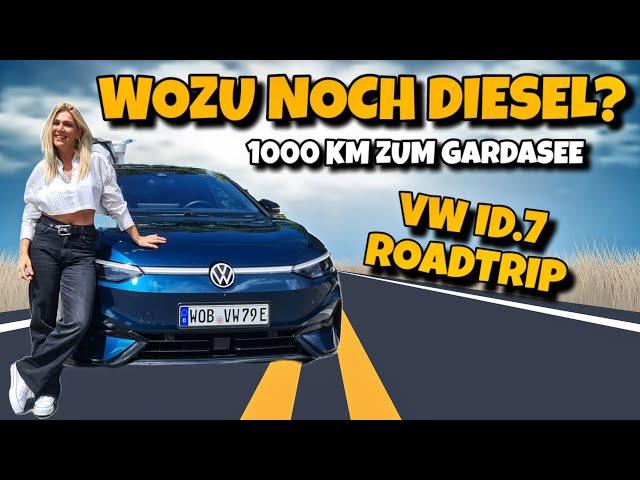 E Auto statt Diesel! Im VW ID.7 zum Gardasee durch Bayern. 1000 km Roadtrip