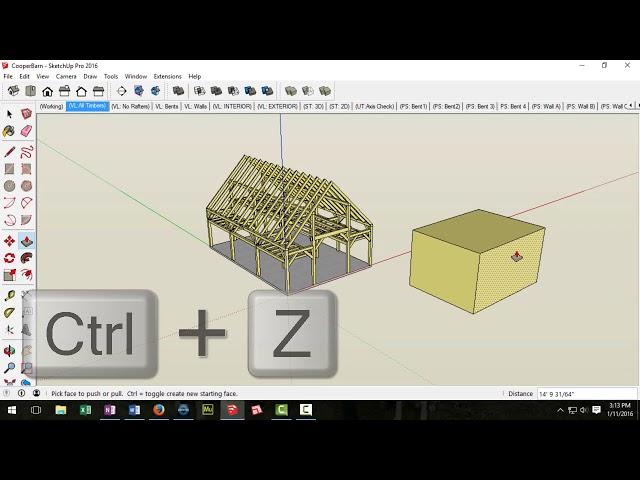 SketchUp Keyboard Shortcuts