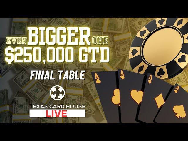 $250,000 Even Bigger One Poker Tournament Final Table! 50K to 1st!