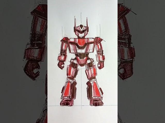 Transformer character design speed drawing #quickdrawing #shortsviral