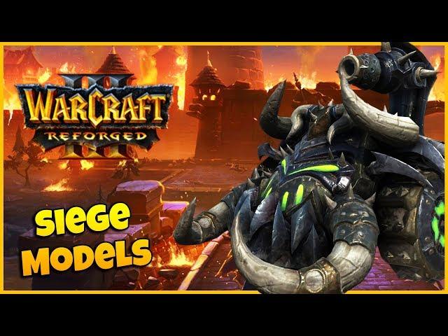 Siege Unit Models Side by Side Comparison | Warcraft 3 Reforged