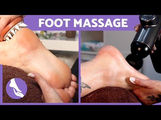 ASMR Relaxing FOOT MASSAGE Compilation (40 Minutes)  ASMR Foot Massage No Talking