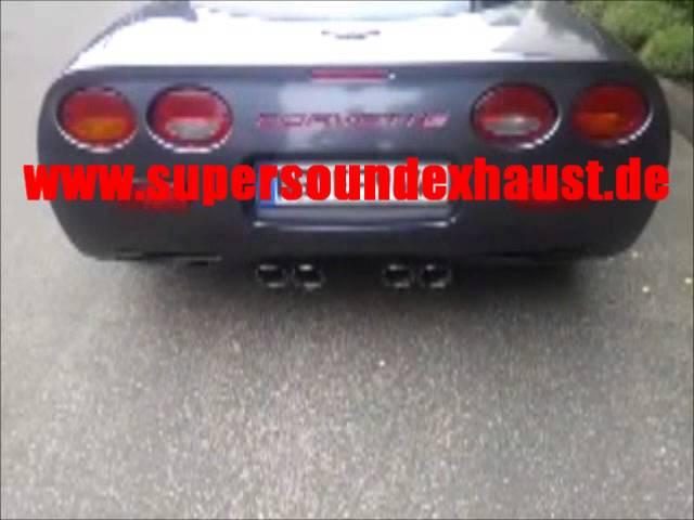 Corvette C5 Edelstahl Sportauspuff Sound von supersoundexhaust.de