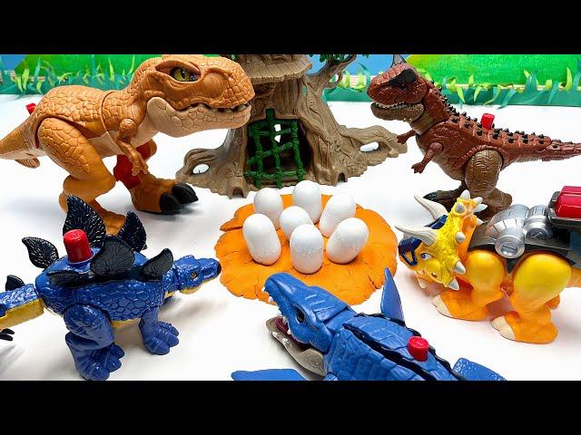 Who's Dinosaur Eggs?| Dino Egg Hatching With Jurassic World Dinosaur Toys