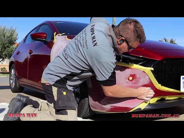 Mobile Bumper Repair & Paint Repair Services - Bumpa man #Mazda3 #bumperrepairservices