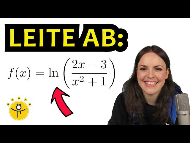 LOGARITHMUS ableiten – ln ableiten Bruch, Kettenregel