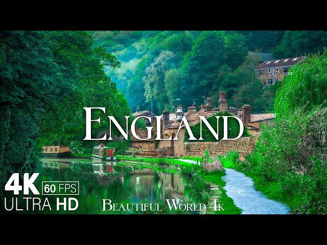 England 4K - Discovering The Charming Countryside Beauty - Relaxing Music