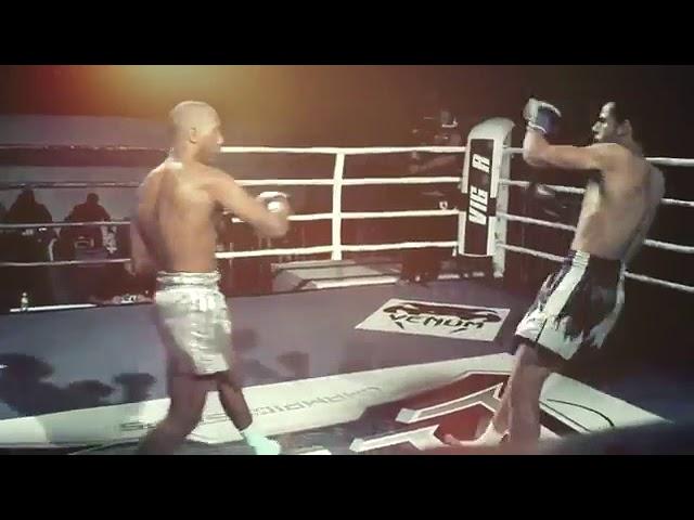 ضربة قاضيه للبطل عبدالله الساعي K.O(  Muay thai Kuwait )