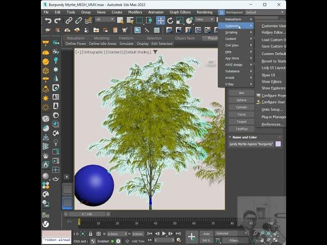 How to create shortcut in right click in 3dsmax